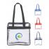 NFL Approved Heavy Duty Clear Stadium Security Zipper Tote W/ Fr Thumbnail 1