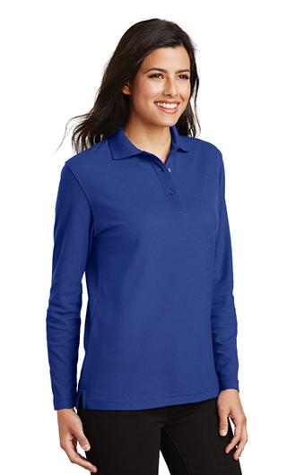 Port Authority Women's Long Sleeve Silk Touch Polo 1