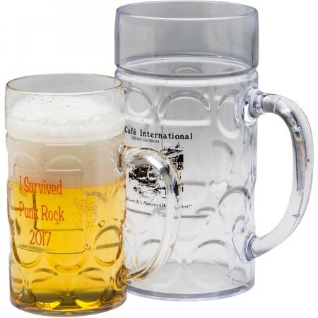 16 oz. Plastic Dimpled German Beer Stein 1