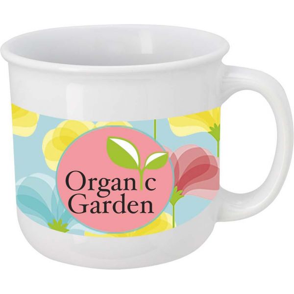 15 Oz Full Color Mugs With Curved Lip
